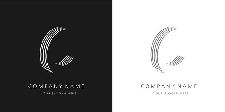 c logo 3d letter modern and creative design