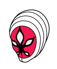 venetian mask on black background