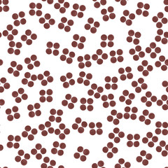 Abstract Pattern Seamless of brown color shapes