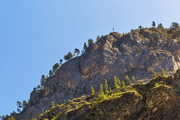 Naklejka premium Mountain peak. Gorny Altai, Siberia, Russia