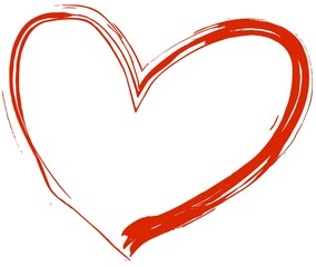 heart isolated on white background