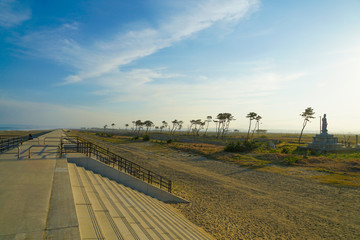 Obraz premium 荒浜海岸の風景（宮城県仙台市）