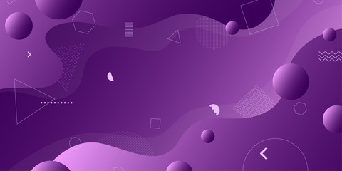 Colorful abstract background and gradation using minimal geometry and wave shape as an element.