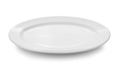 plate on white background.