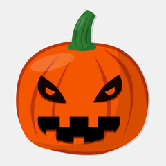 halloween pumpkin isolated for halloween concept vector illustration