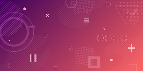 Colorful abstract background using minimal geometry as an element.