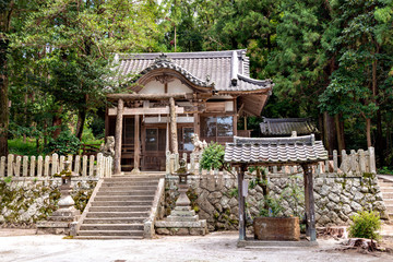 Main building of Ohtoshi shrine in Sanda city, Hyogo, Japan