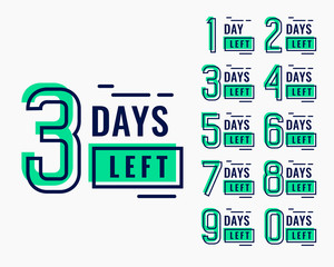 countdown time for number of days left