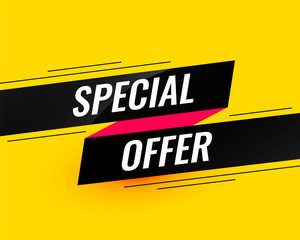 special offer modern sale banner design template