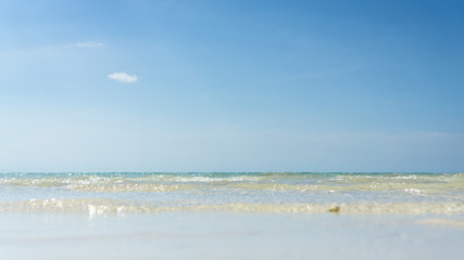 sea waves on the shore and sky