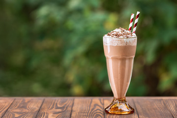 milkshake in glass