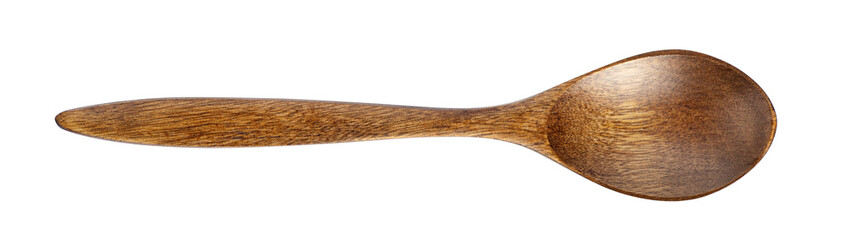 wooden spoon isolated on white