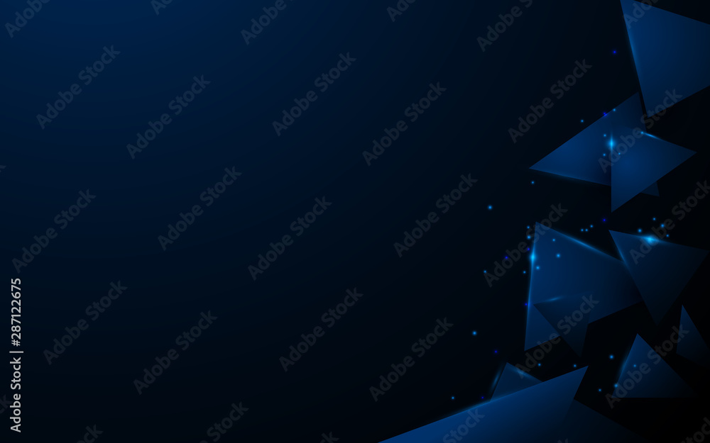 Poster abstract 3d polygon shape technology digital hi tech concept background. space for your text