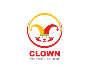 clown illustration vector icon design