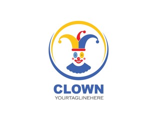 clown illustration vector icon design