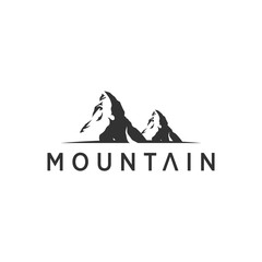 mountain logo and icon template