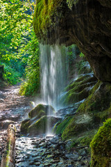 moss covered waterfall, Wutachschlucht, Germany