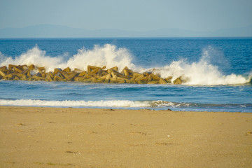 荒浜海岸の砂浜（宮城県仙台市）