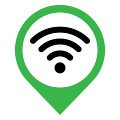 wifi network area location logo sign symbol