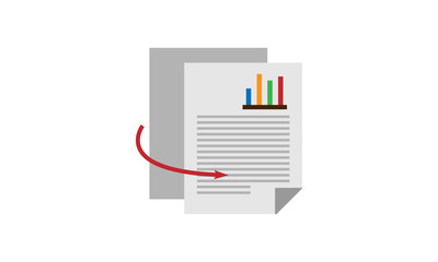 Duplicate content vector icon for SEO and digital marketing