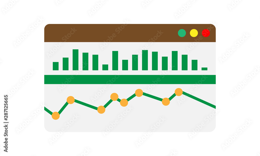 Poster seo monitoring icon for tracking website ranking and optimization