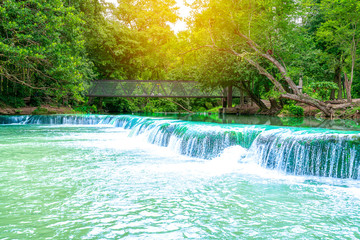 Jed Sao Noi Waterfall are beautiful at Saraburi in Thailand.