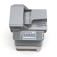 Laser printer on the white background. 3d illustration.