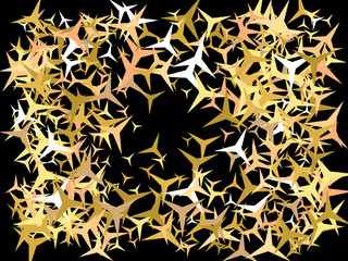 Bright festive falling confetti.