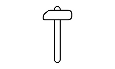 Sledgehammer icon for demolition and heavy construction