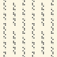 Seamless Chaotic Circle Wallpaper. Decorative Dots Pattern