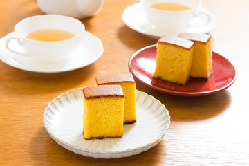  japanese sweets, castella cake,  (Japanese sponge cake)