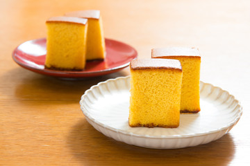  japanese sweets, castella cake,  (Japanese sponge cake)