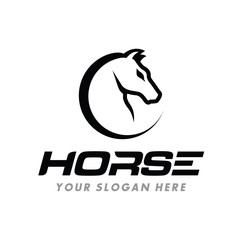 Horse Head Logo Design Inspiration Vector