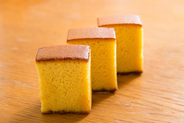  japanese sweets, castella cake,  (Japanese sponge cake)