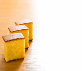  japanese sweets, castella cake,  (Japanese sponge cake)
