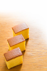  japanese sweets, castella cake,  (Japanese sponge cake)