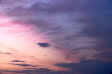 Ultraviolet sky on summer sunset. Pink, magenta colors. Natural background