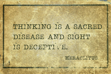 Obraz premium sacred disease Heraclitus