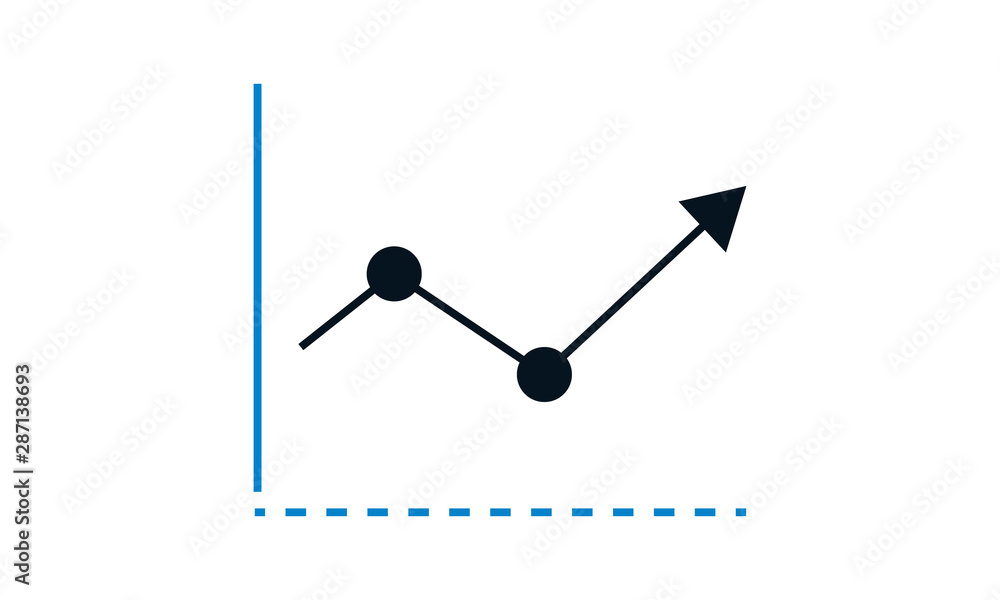 Poster analysis icon concept for data and business reports