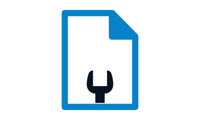Document setting icon for file management and configuration
