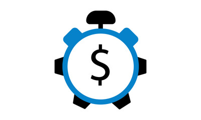 Investment time plan icon for financial growth and planning