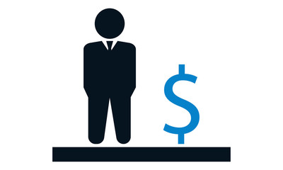 Money investment icon for financial planning and business growth