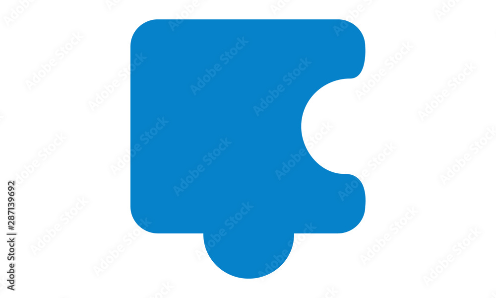 Aufkleber puzzle icon for problem-solving and business strategies