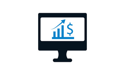 Marketing report icon for business analytics and performance tracking