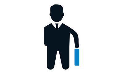Businessman icon for professional identity and personal branding