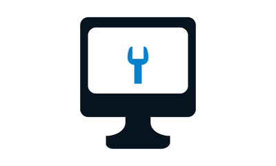 Online technical help icon for customer support and troubleshooting