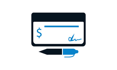Bank check icon. Payment icon concept vector illustration.