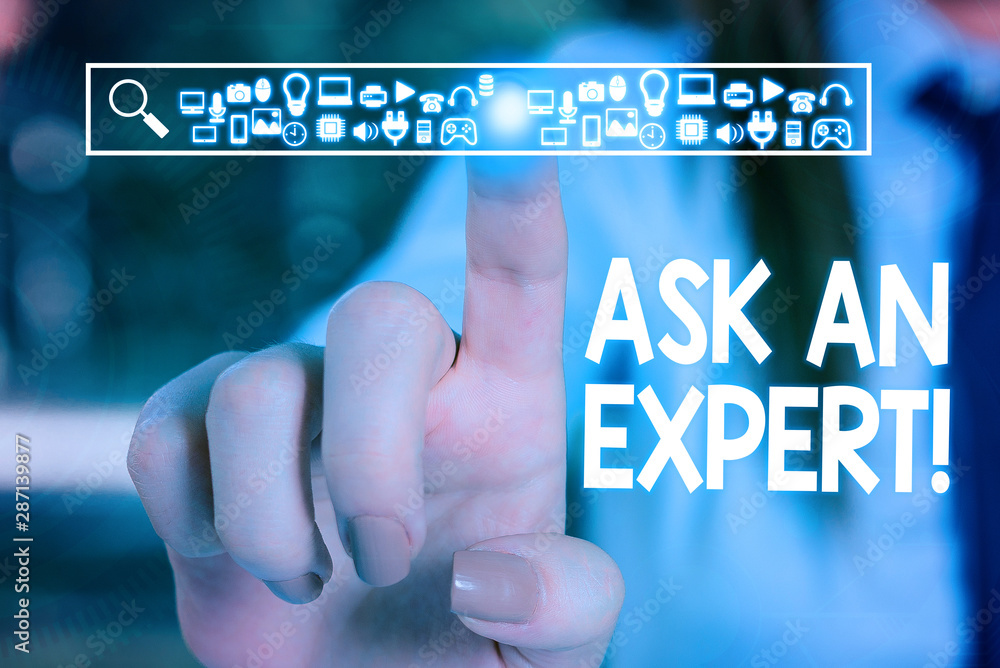 Poster text sign showing ask an expert. business photo text confirmation that have read understand and agre