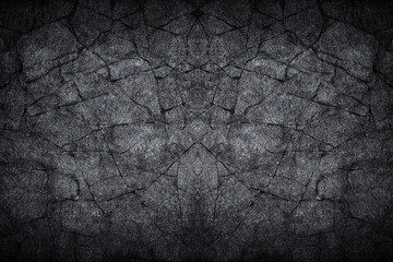 black gray dark slate stone crack background or texture