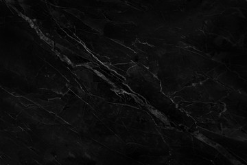 Obraz na płótnie Canvas Black marble natural pattern for background, abstract natural marble black and white